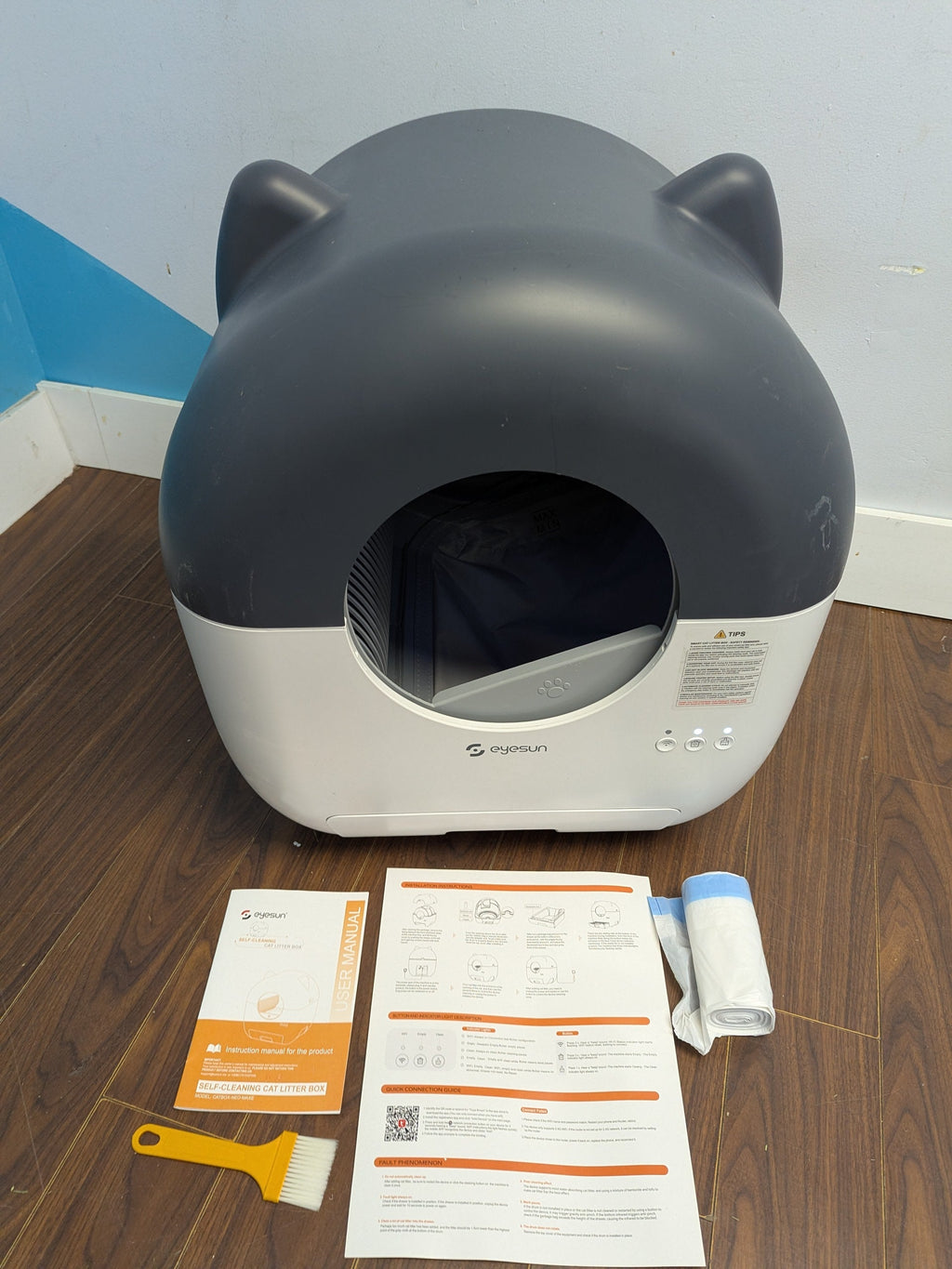Self-Cleaning Cat Litter Box – 76L Automatic Cat Toilet with App Control