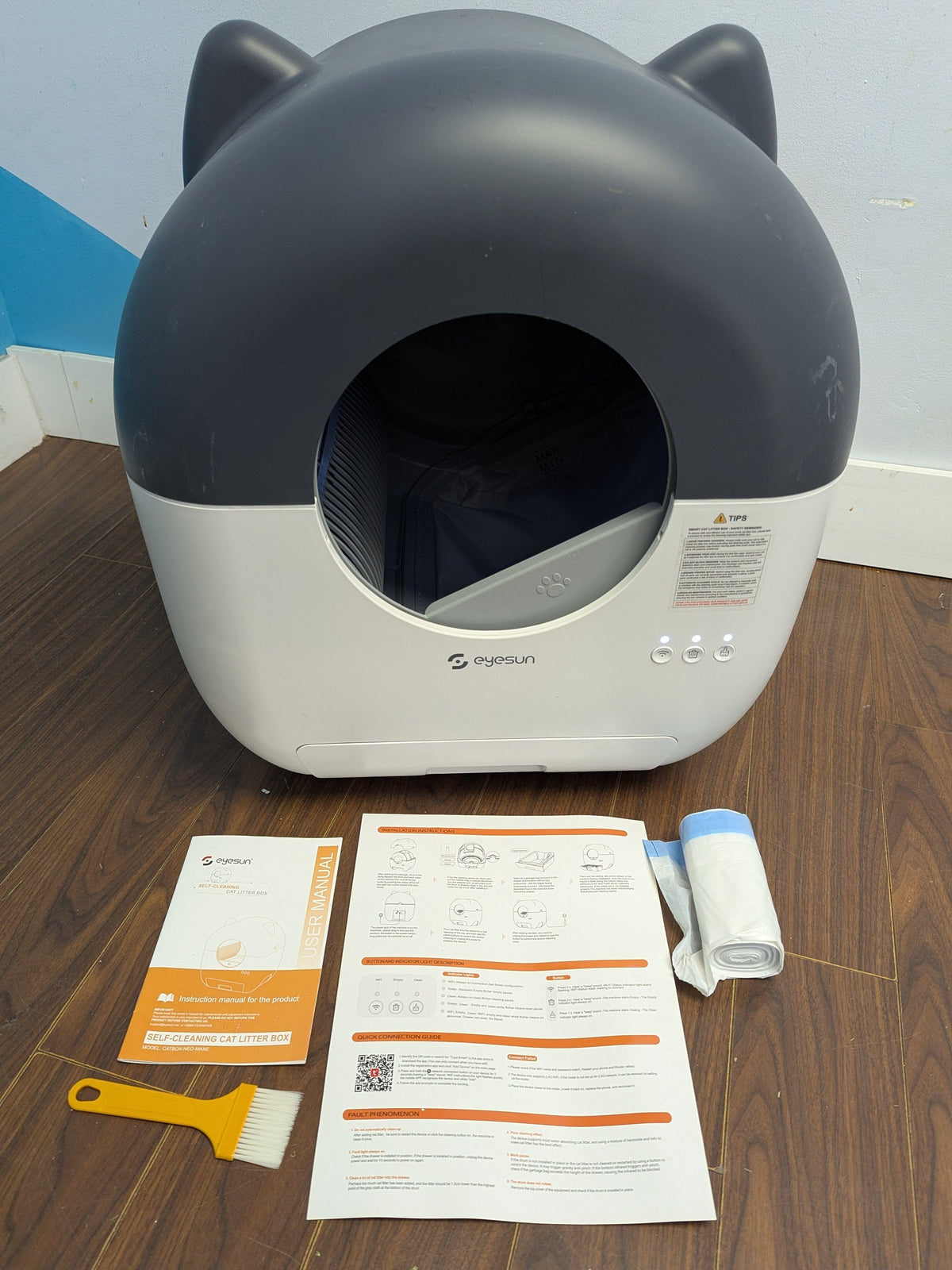 Self-Cleaning Cat Litter Box – 76L Automatic Cat Toilet with App Control