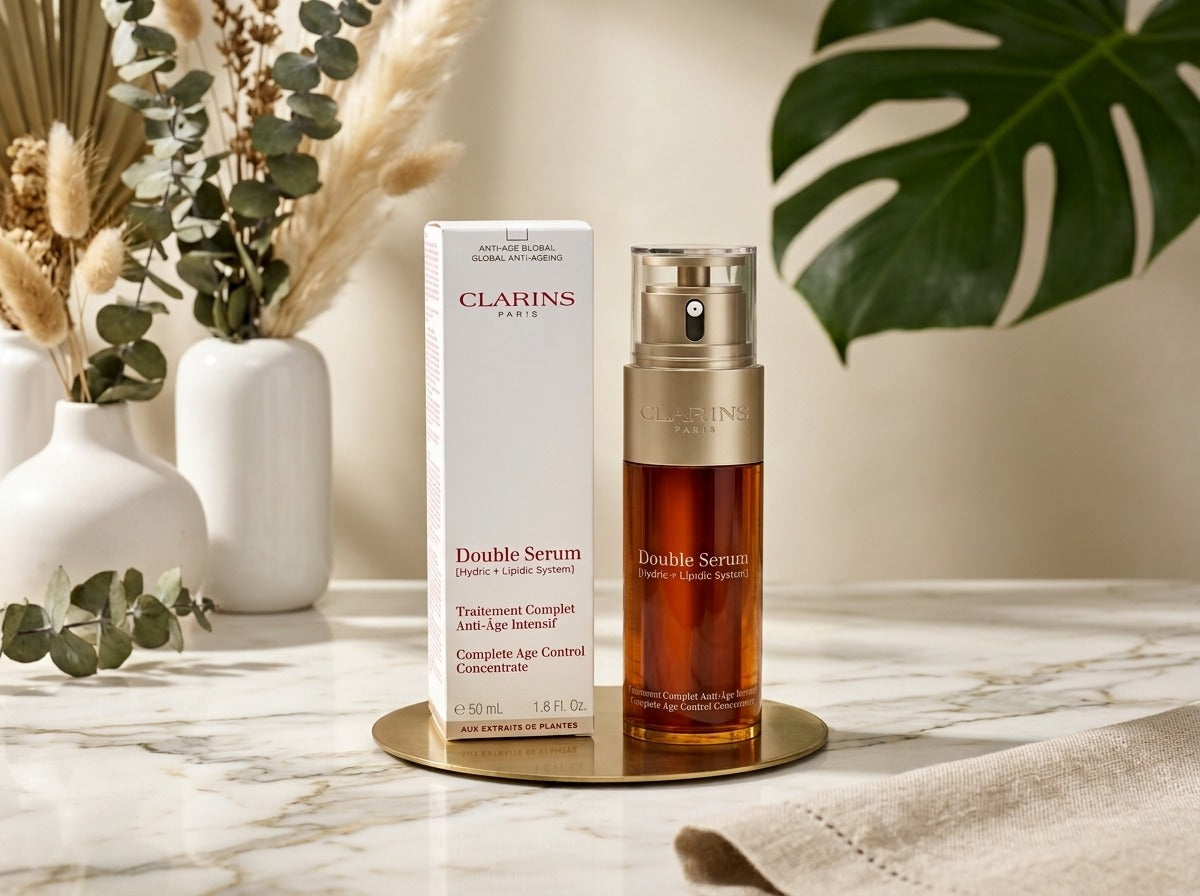 Clarins Double Serum Anti-Aging Face Serum 50 ml / 1.6oz Hydric + Lipidic System New