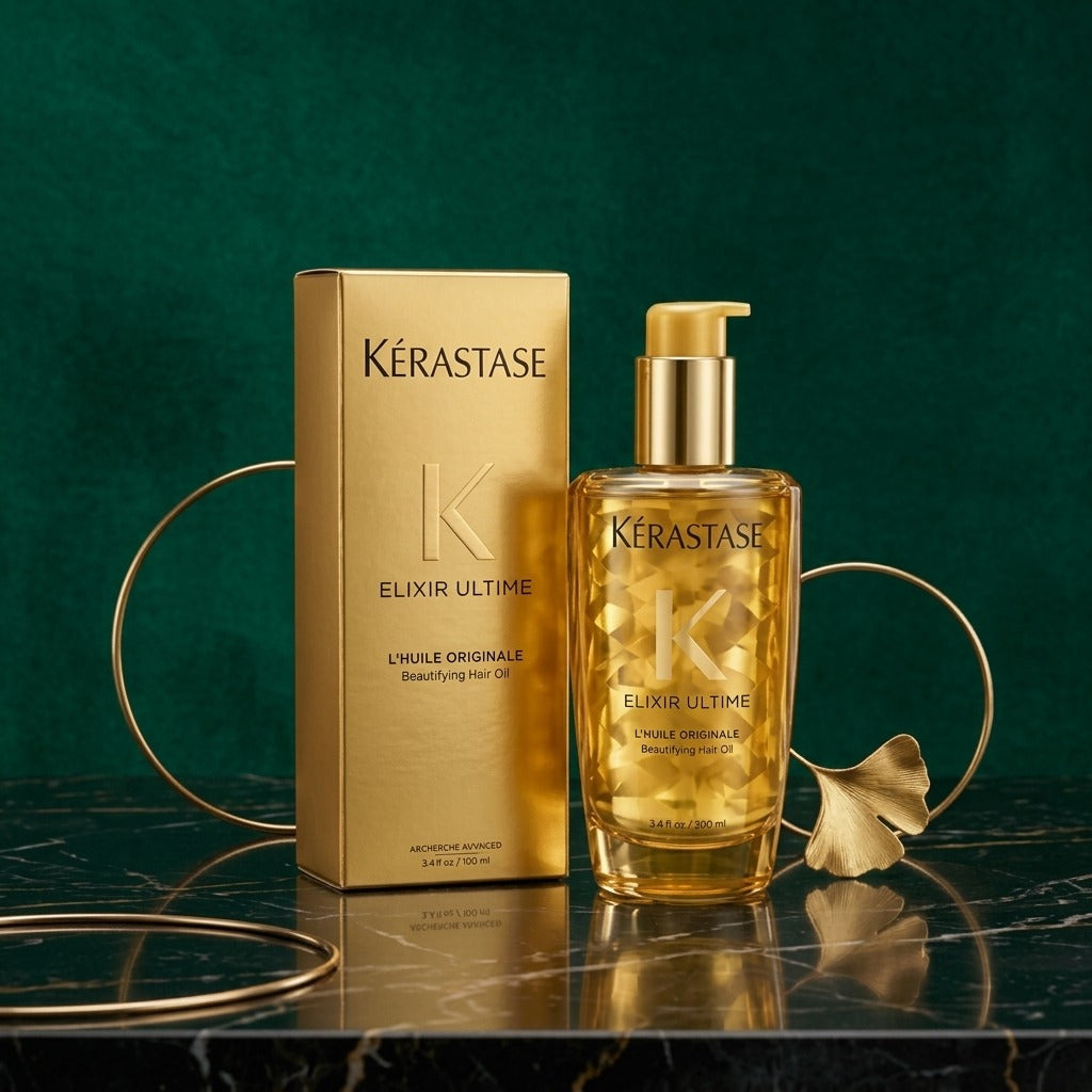 Kérastase Elixir Ultime L'Huile Original Hair Oil 3.4 oz / 100ml – Shine & Frizz Control – New