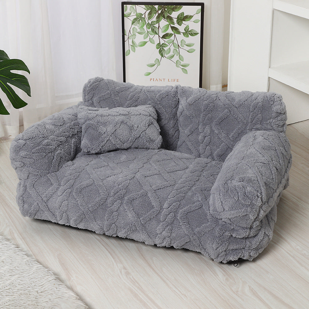 Orthopedic Dog Bed – Plush Calming Bed for Dogs & Cats