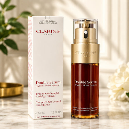 Clarins Double Serum Anti-Aging Face Serum 50ml / 1.6oz Age Control Concentrate New