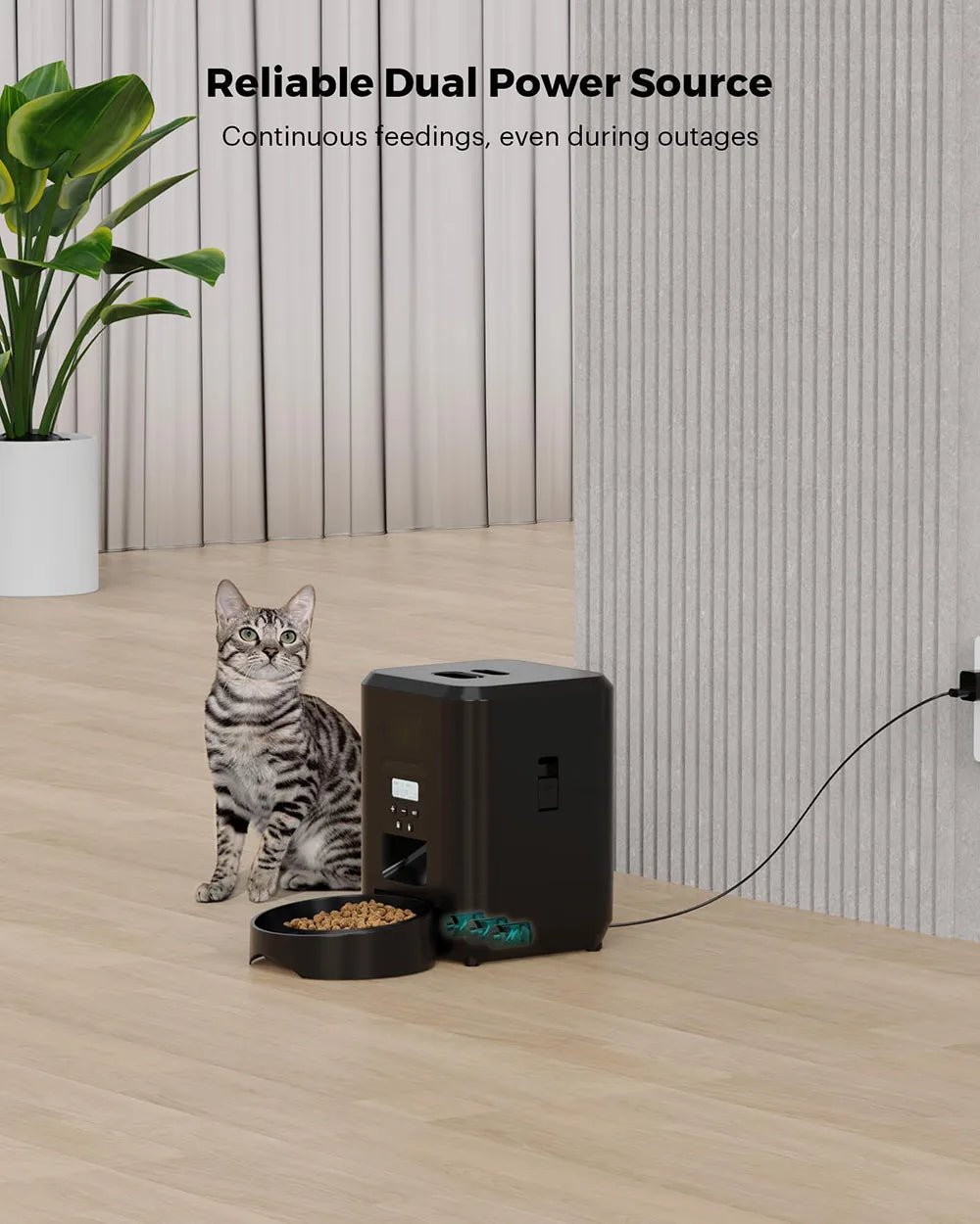Automatic Pet Feeder – Timed Smart Food Dispenser for Cats & Dogs