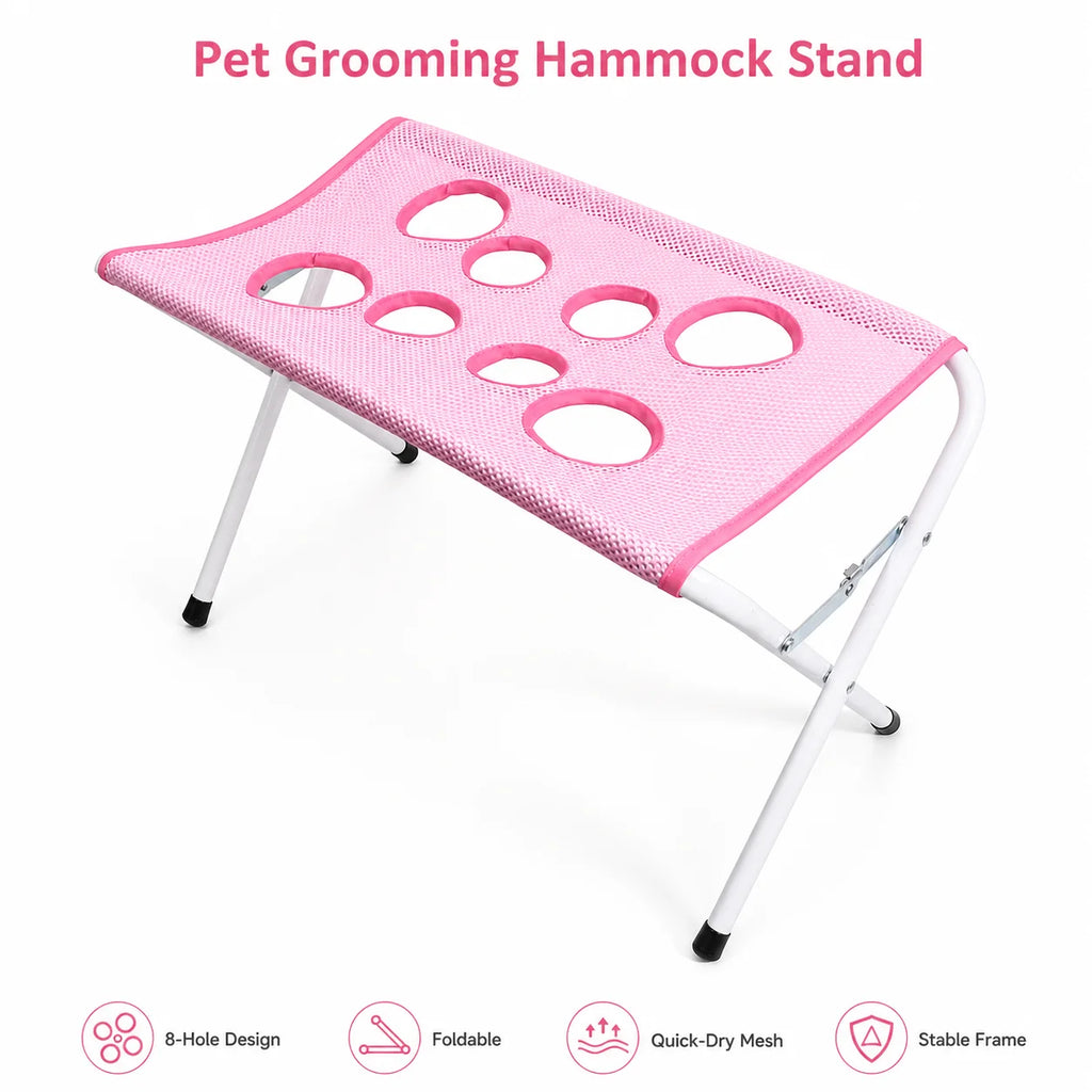 Pet Grooming Hammock – Hands-Free Bathing & Grooming Stand