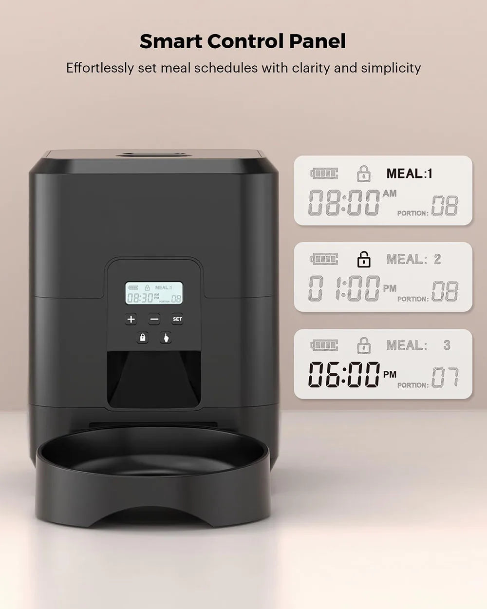 Automatic Pet Feeder – Timed Smart Food Dispenser for Cats & Dogs