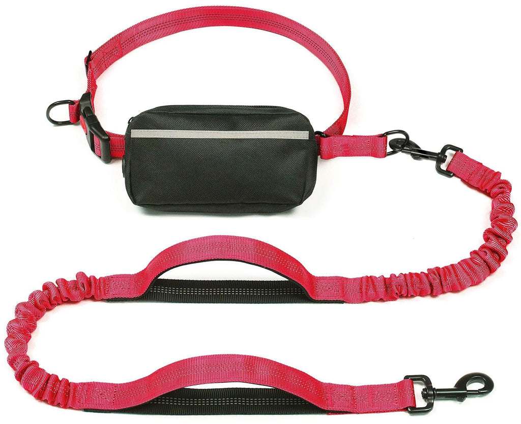 Walk Free: Hands-Free Dog Leash with Zipper Pouch