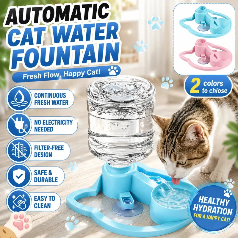 CleanFlow Automatic Cat Water Fountain Fresh Water Refill