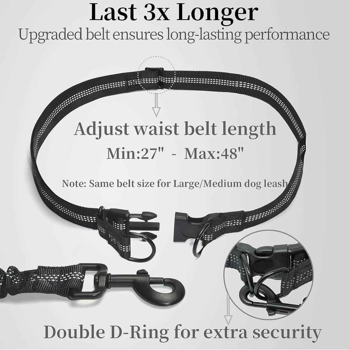 Walk Free: Hands-Free Dog Leash with Zipper Pouch