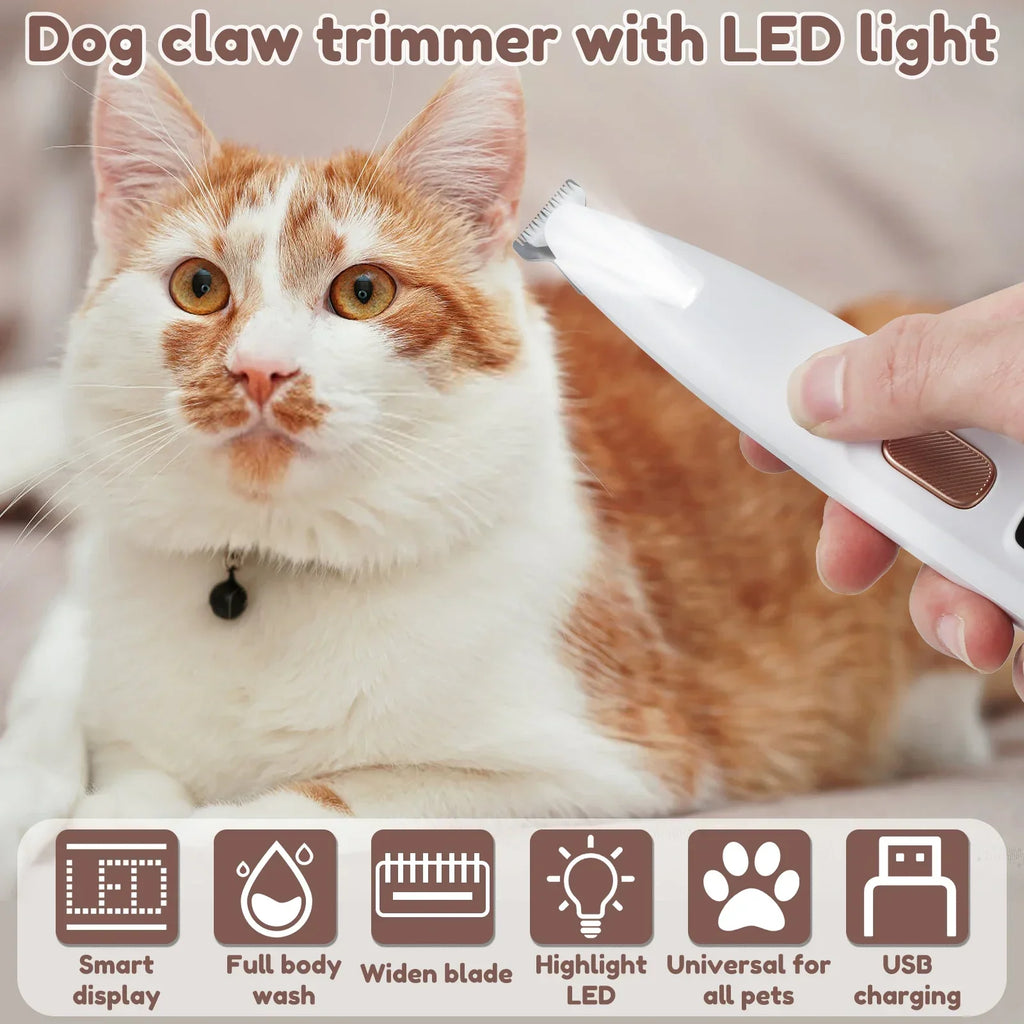 Pet Grooming Clipper – LED Precision Trimmer for Dogs & Cats