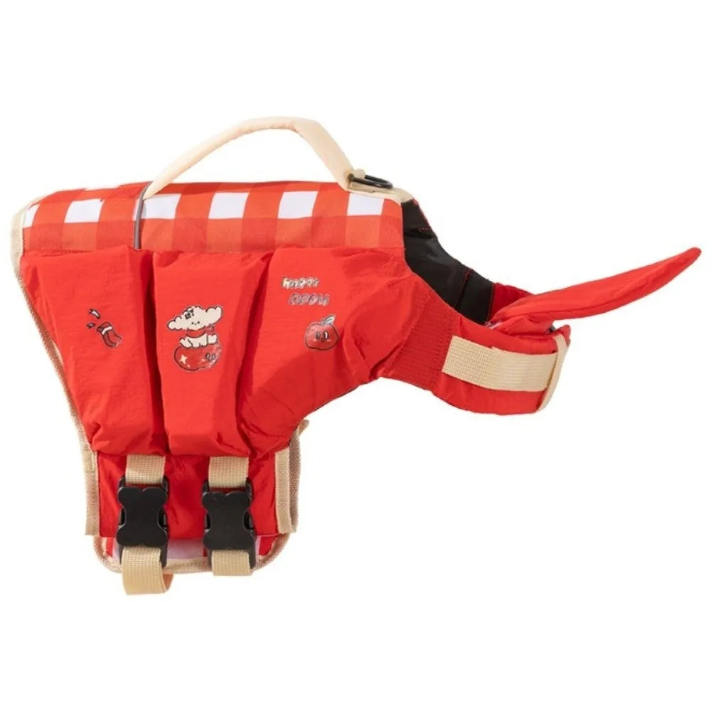 Dog Life Jacket – Safety Vest with Head Support & Rescue Handle