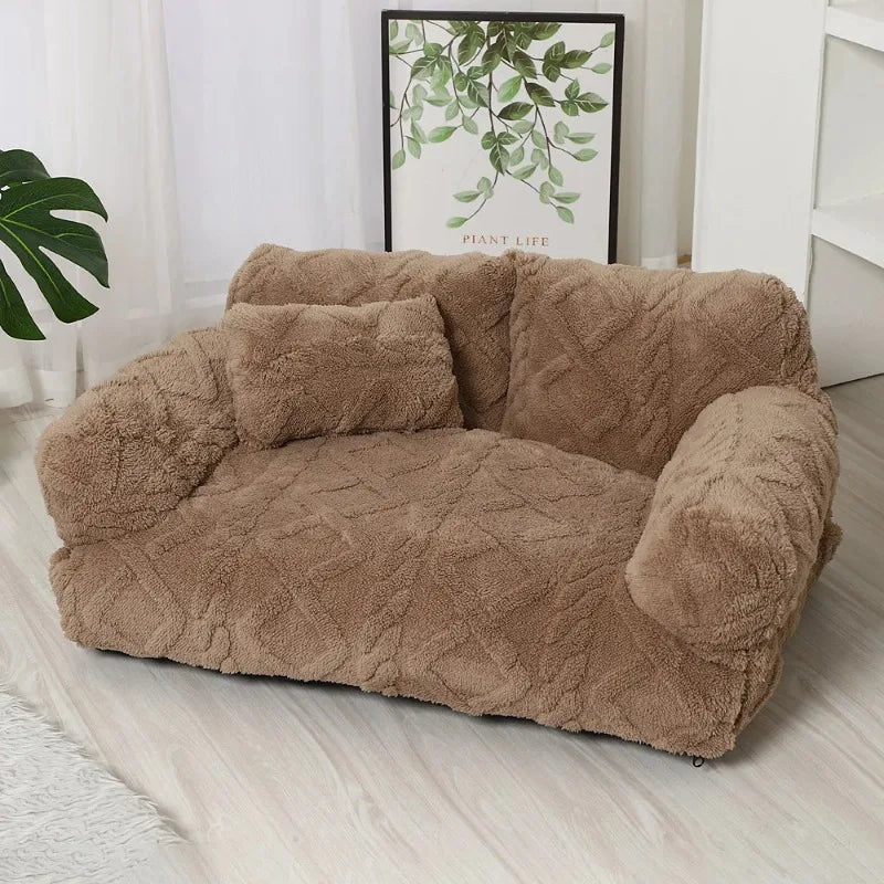 Orthopedic Dog Bed – Plush Calming Bed for Dogs & Cats