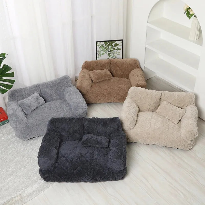 Orthopedic Dog Bed – Plush Calming Bed for Dogs & Cats