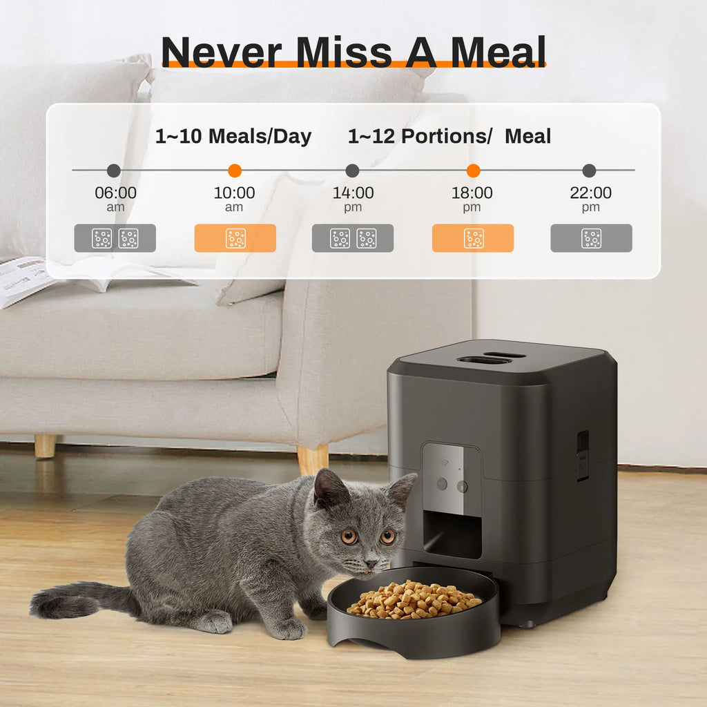Automatic Pet Feeder – Timed Smart Food Dispenser for Cats & Dogs