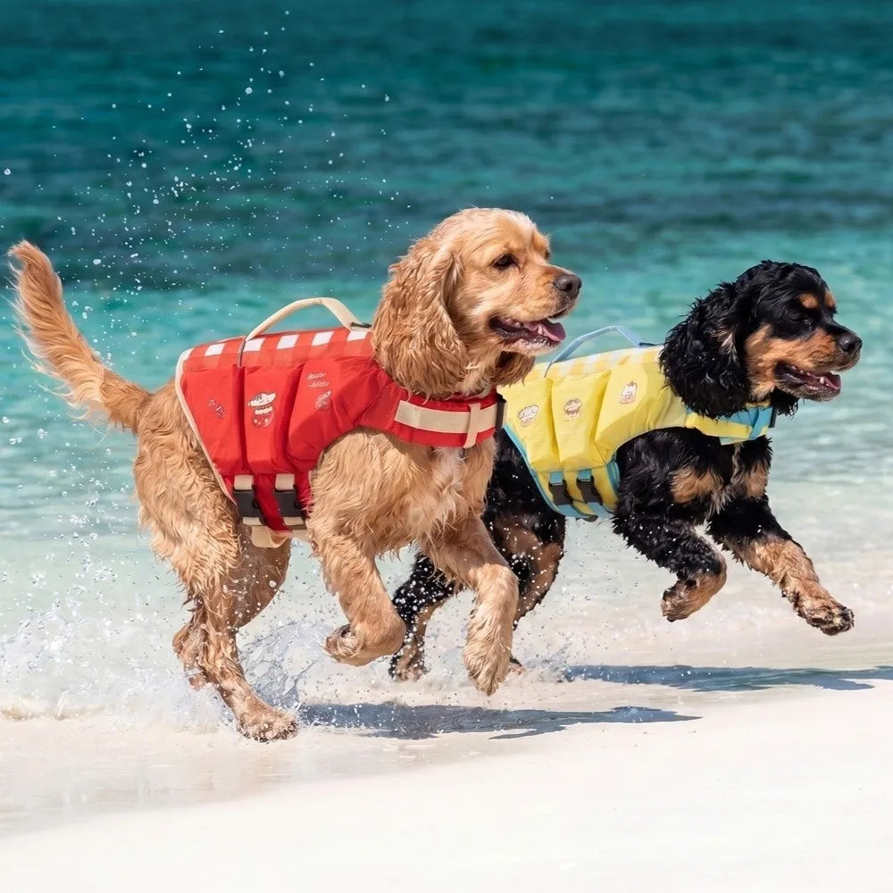 Dog Life Jacket – Safety Vest with Head Support & Rescue Handle