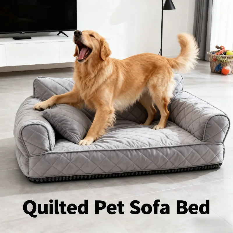 Orthopedic Dog Bed – Plush Calming Bed for Dogs & Cats