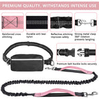 Walk Free: Hands-Free Dog Leash with Zipper Pouch