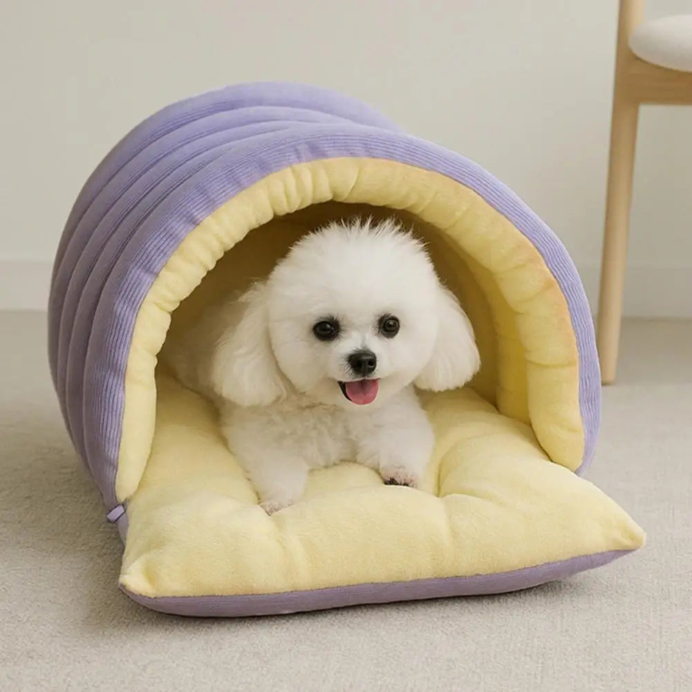 Cozy Cat Cave Bed – Warm & Comfortable Hideaway for Cats