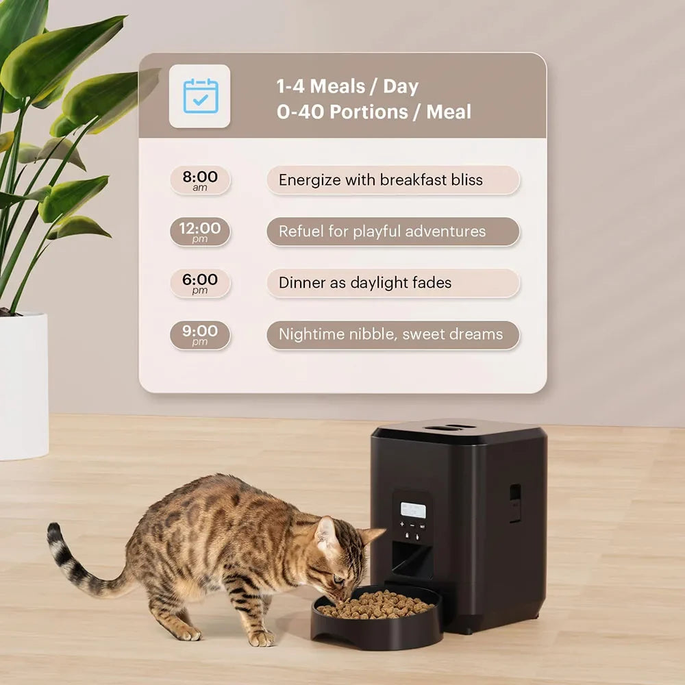 Automatic Pet Feeder – Timed Smart Food Dispenser for Cats & Dogs
