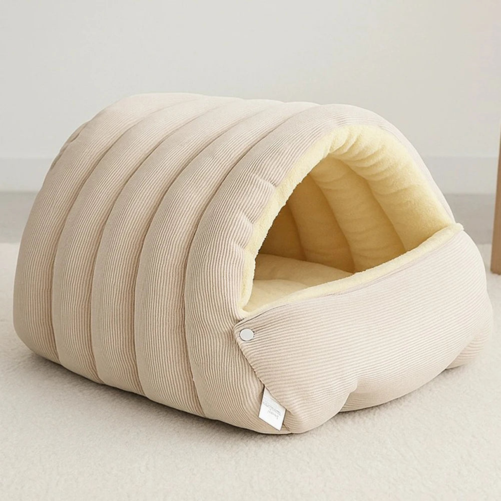 Cozy Cat Cave Bed – Warm & Comfortable Hideaway for Cats