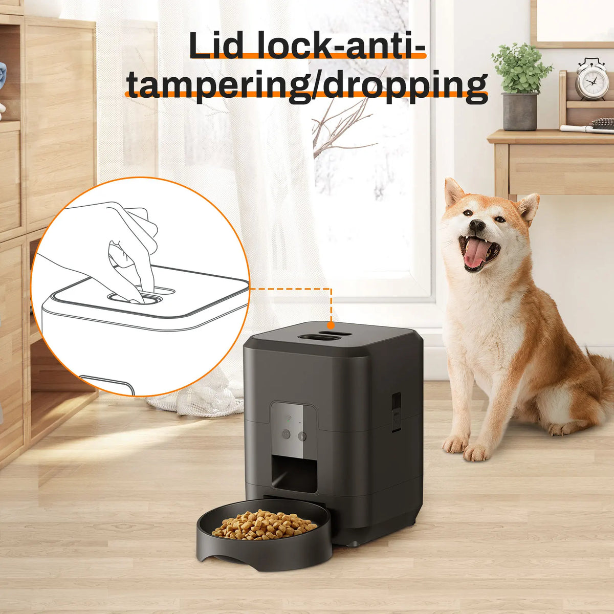Automatic Pet Feeder – Timed Smart Food Dispenser for Cats & Dogs