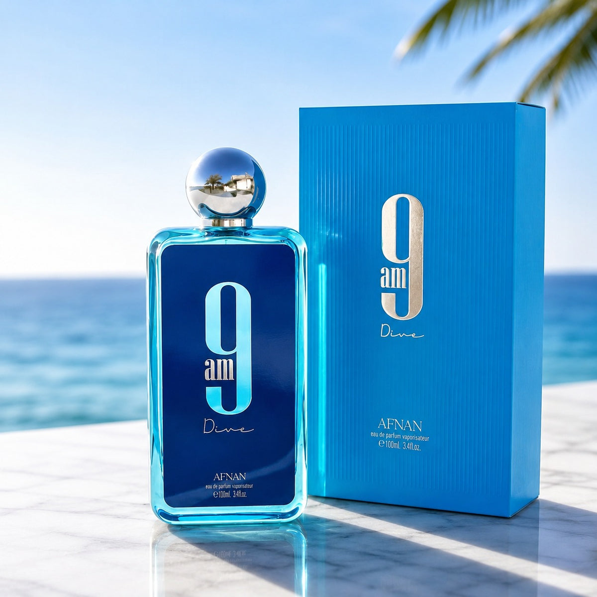 9 AM Dive by Afnan 3.4 oz EDP Cologne Perfume Unisex New in Box