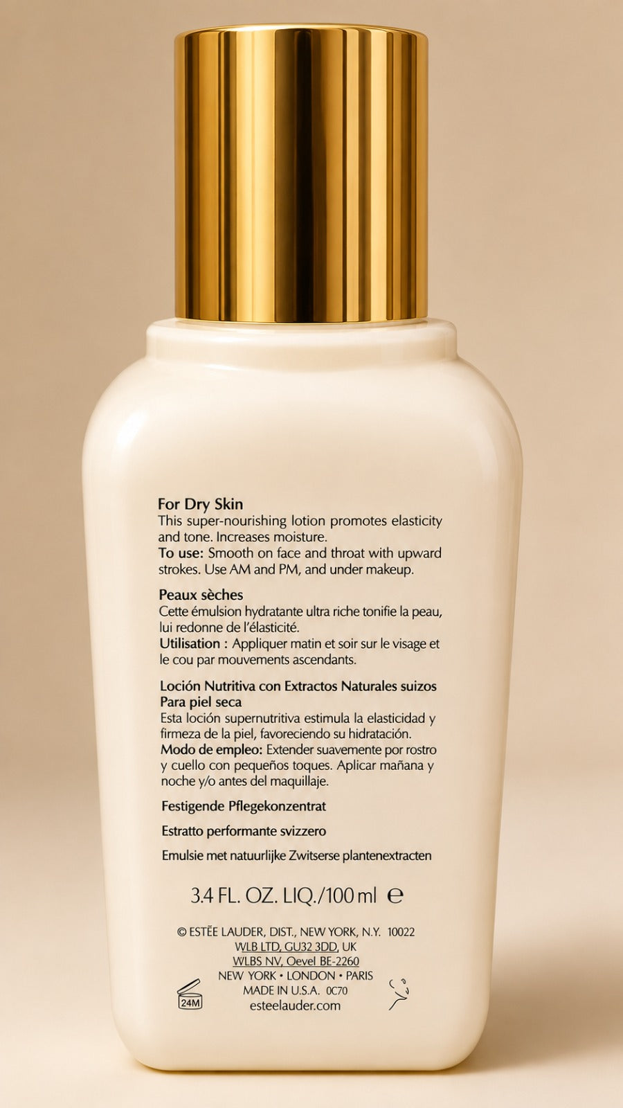 Estée Lauder Swiss Performing Extract Moisturizer 100ml / 3.4 oz – Dry &amp; Normal Skin – New in Box