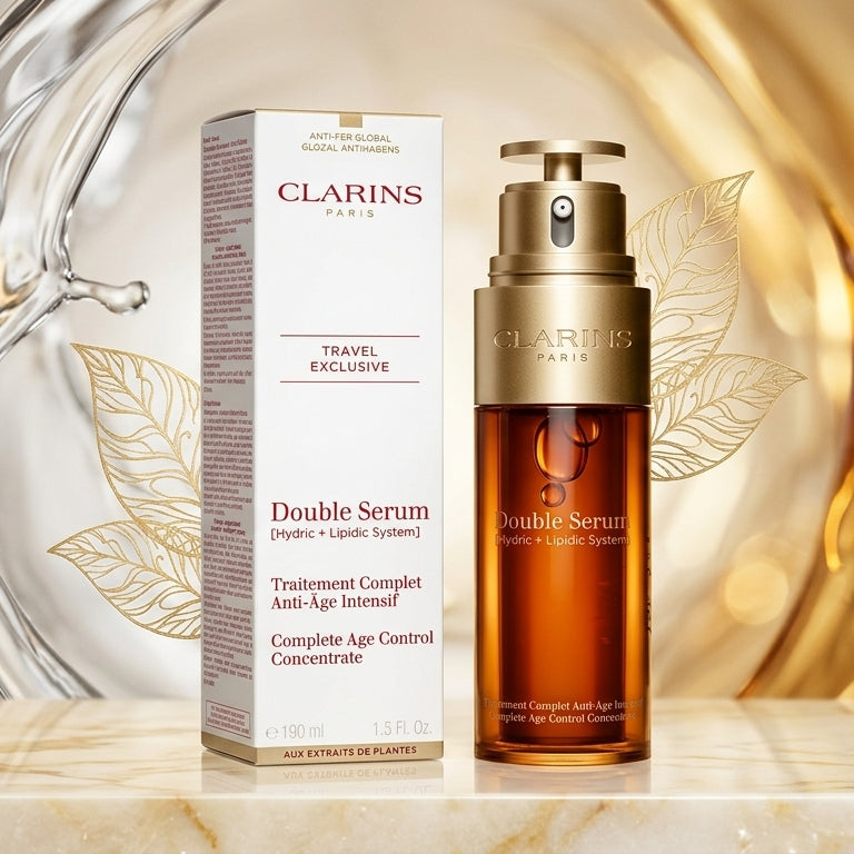 Clarins Double Serum Hydric + Lipidic System 100ml Anti-Aging Treatment New Sealed