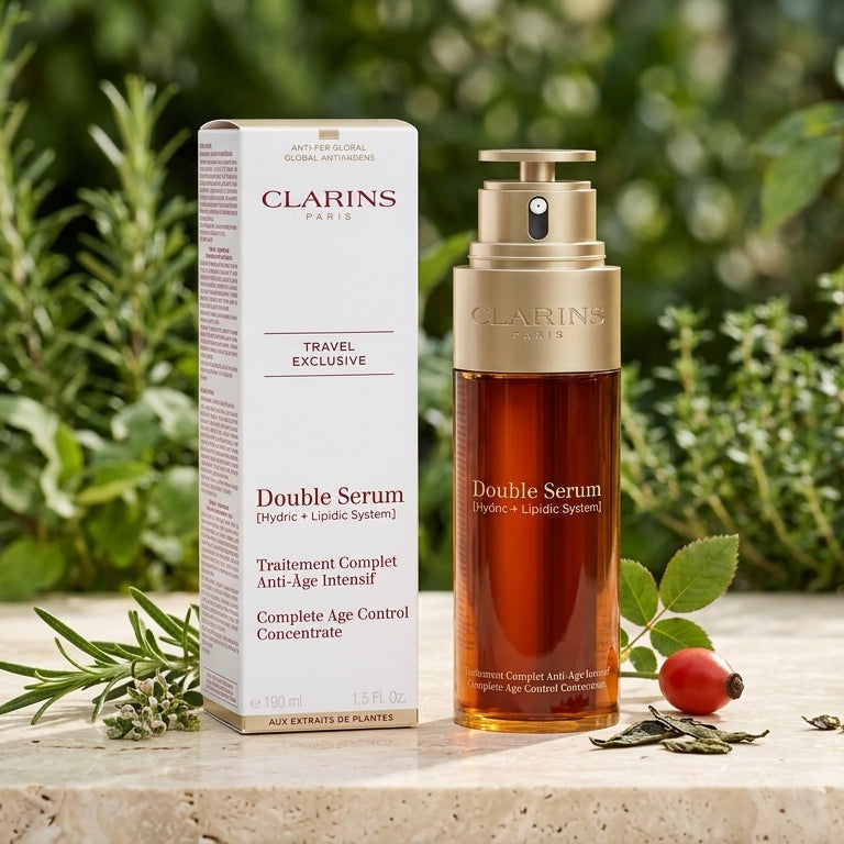Clarins Double Serum Hydric + Lipidic System 100ml Anti-Aging Treatment New Sealed