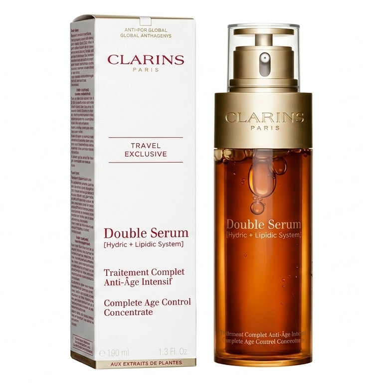 Clarins Double Serum Hydric + Lipidic System 100ml Anti-Aging Treatment New Sealed
