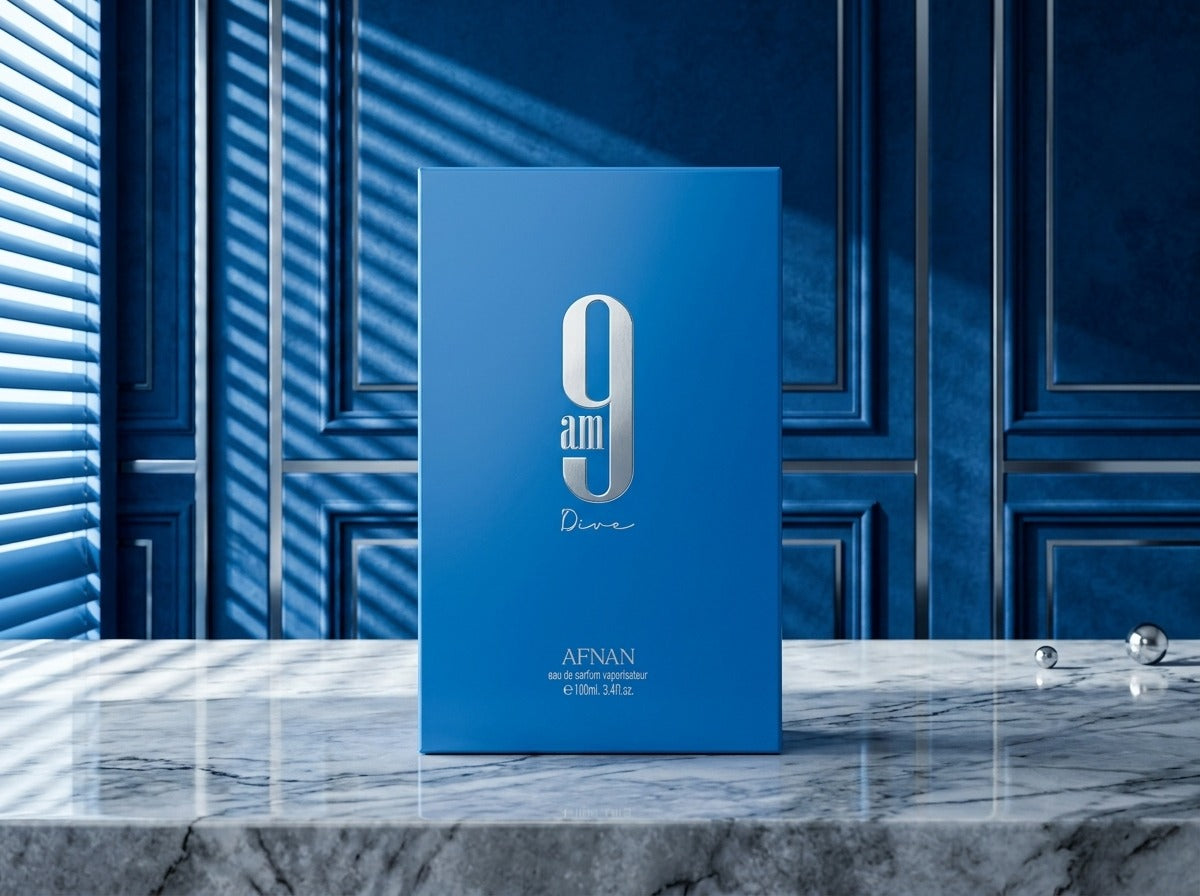 9 AM Dive by Afnan 3.4 oz EDP Cologne Perfume Unisex New in Box