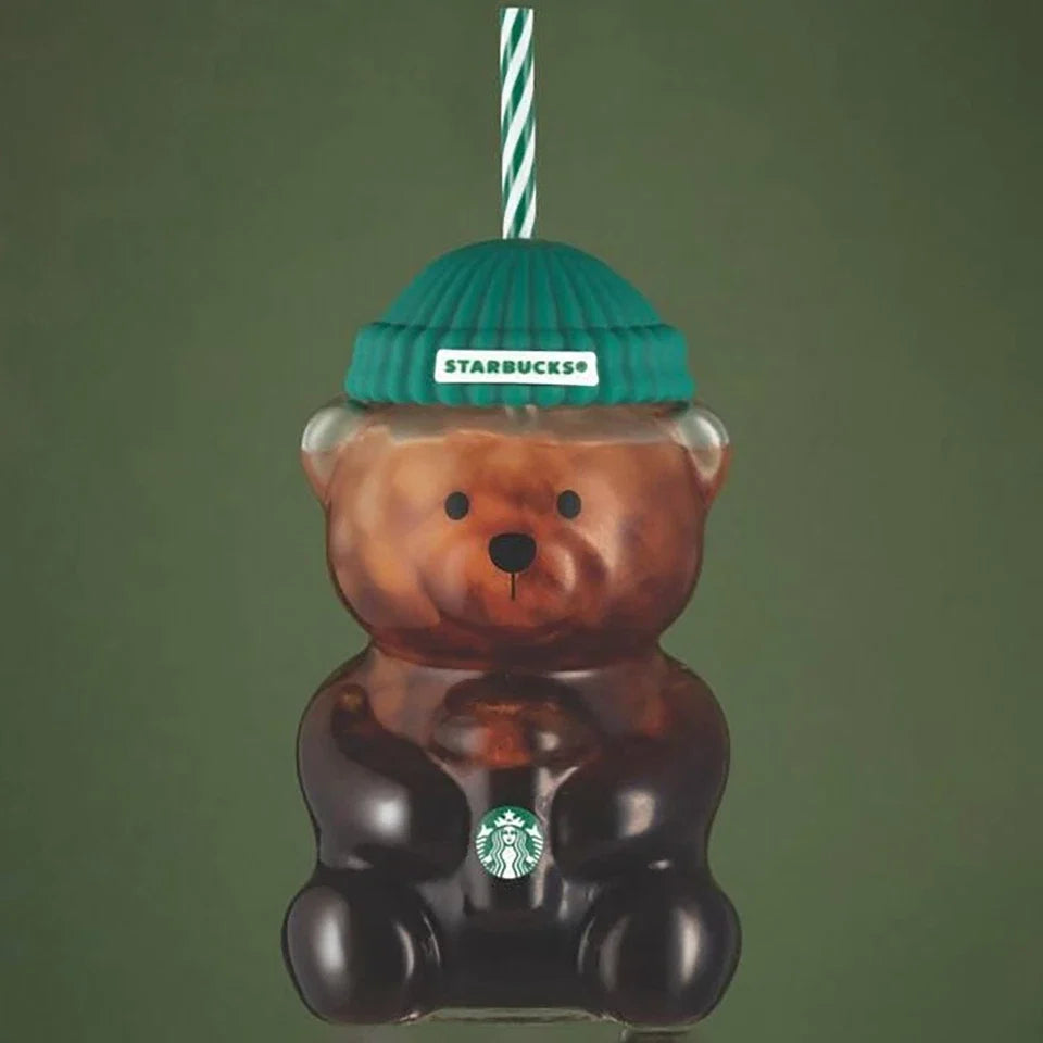 Starbucks Bearista Bear Glass Jar Cold Cup With Straw 2026 Holiday Xmas Gifts