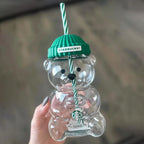 Starbucks Bearista Bear Glass Jar Cold Cup With Straw 2026 Holiday Xmas Gifts
